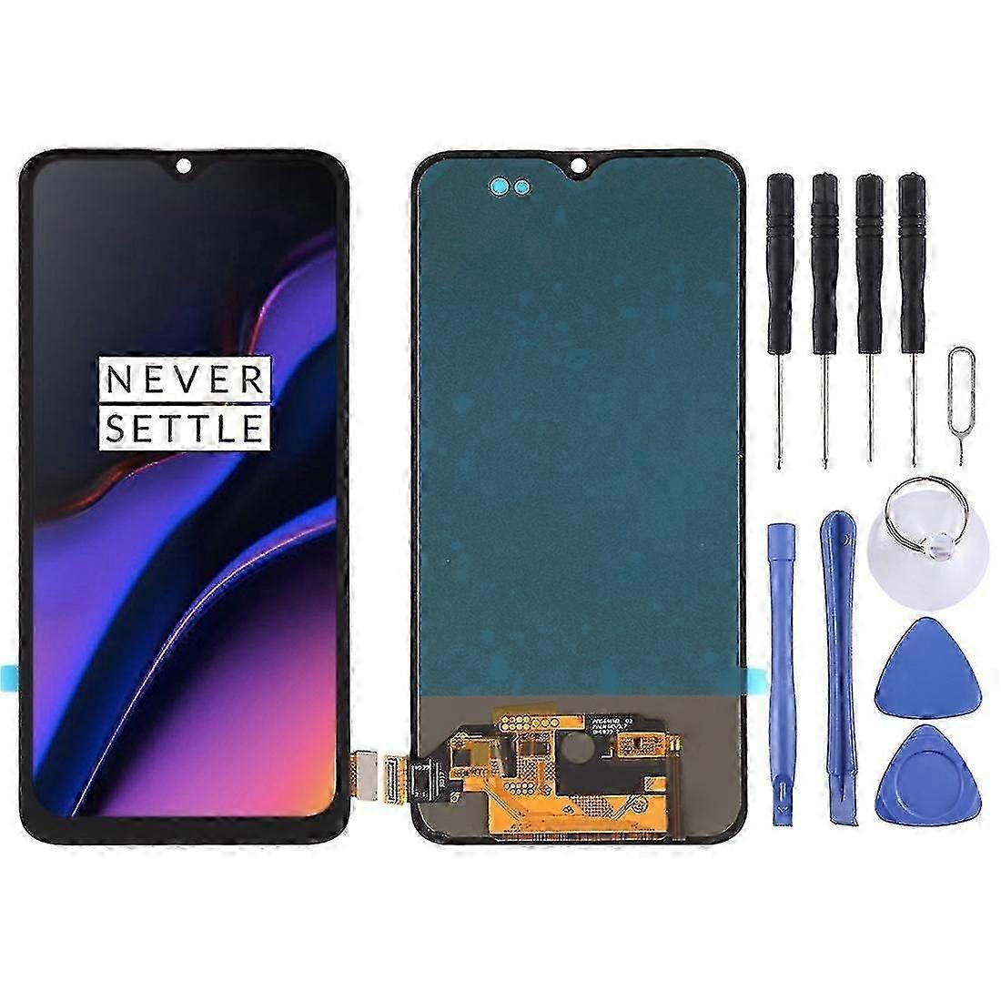 Original-LCD-Bildschirm (OEM) für OnePlus 6T A6010 A6013 mit Digitizer (Schwarz)