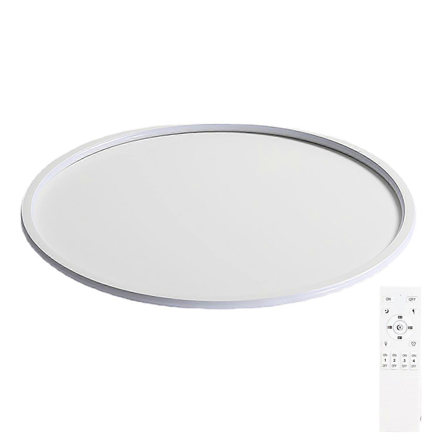Round Flat Panel Light Minimalist Nordic Style LED Ceiling Mount Disk Light for Living Room 100‑265V