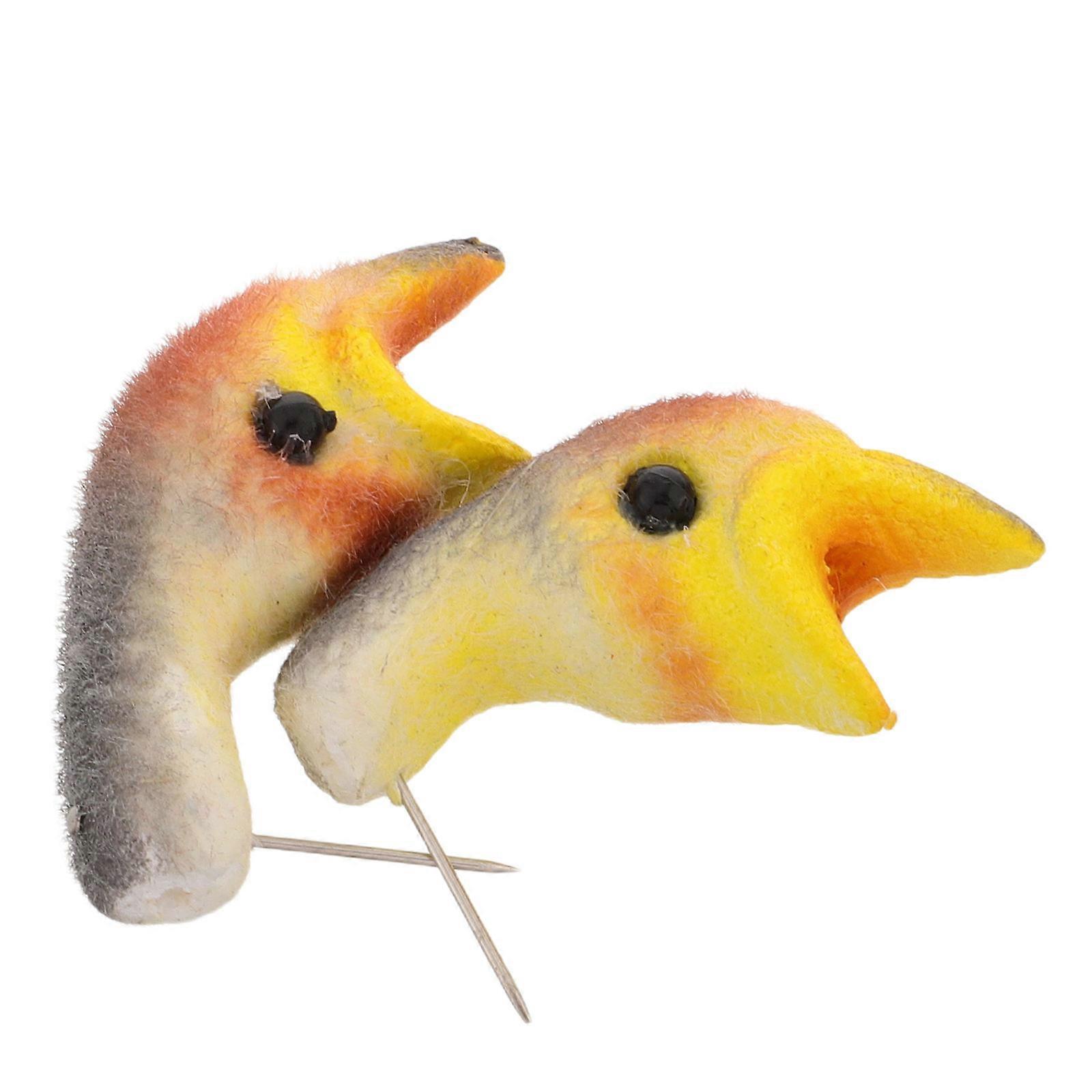 Simulation Swallow Head Figurine for Educational Purposes with 2Pcs
