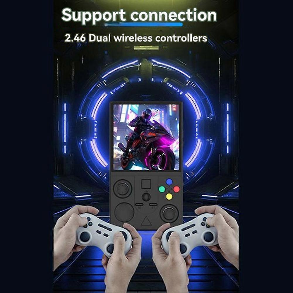 DC40V Retro Handheld Game Console 64GB 3.5Inch IPS Screen Portable Pocket Video Player Supports 30+ Emulators A