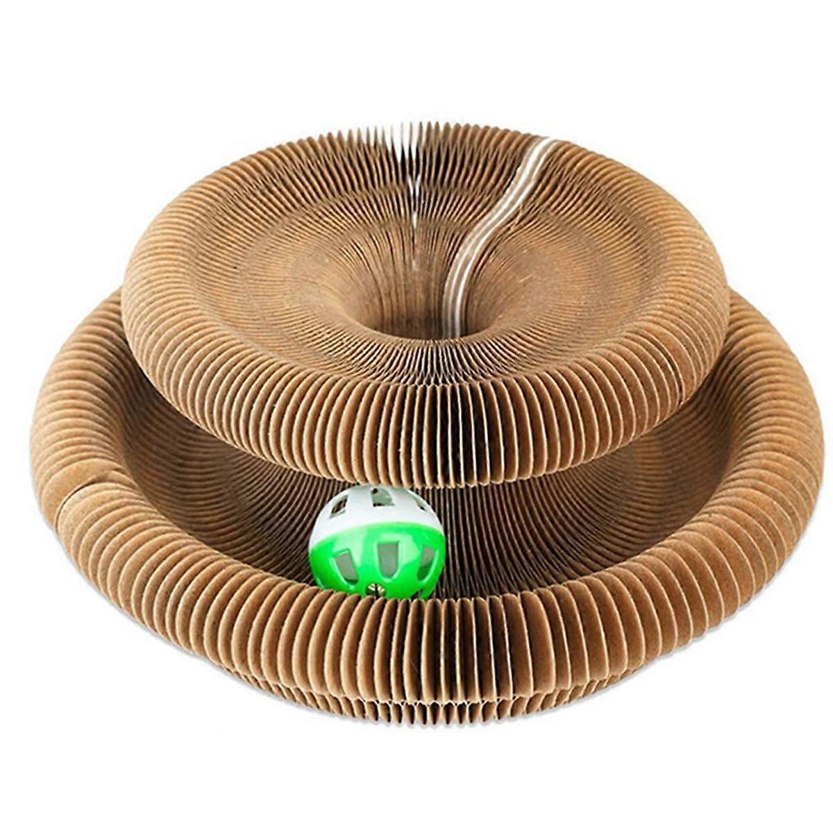 Cat Scratch Organ Board Cat Toy with Ball Cat Grinding Claw Cat Climbing Frame Kitten Round Cat Scra