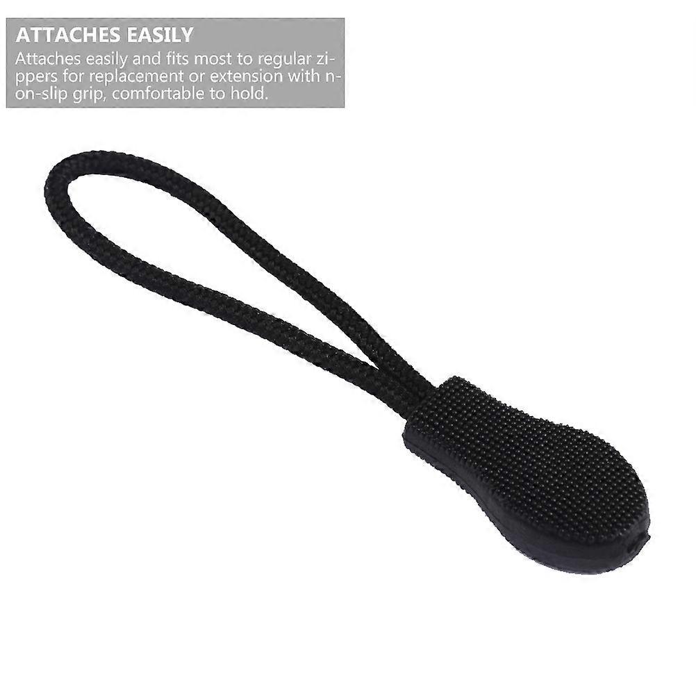 15Pcs Plastic Zipper Puller Clothing Zipper Head Suitcase Digging Rope Cord Pull