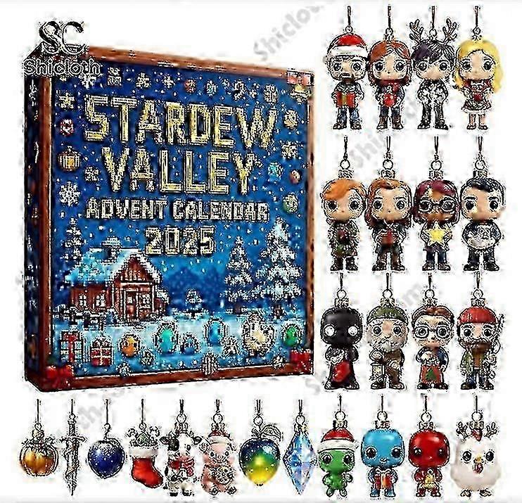 Stardew Valley Advent Countdown Tag Blind Box Weihnachtsbaumschmuck Acryl Anhänger