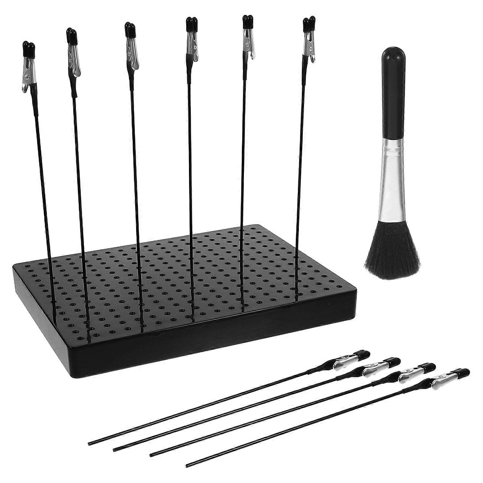 Bendable Model Painting Stand Base Holder for Diy Projects and Hobbyists with Black Color and Multifunctional Design 1 Set