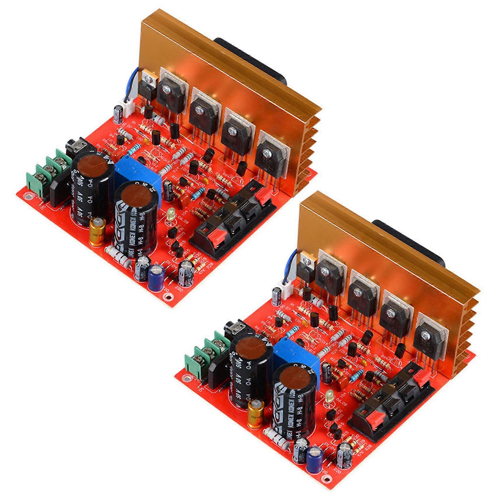 2X Power Amplifier Audio Board 180W+180W 2.0 Channel FET Speaker Amplifier Sound Preamplifier Dual A