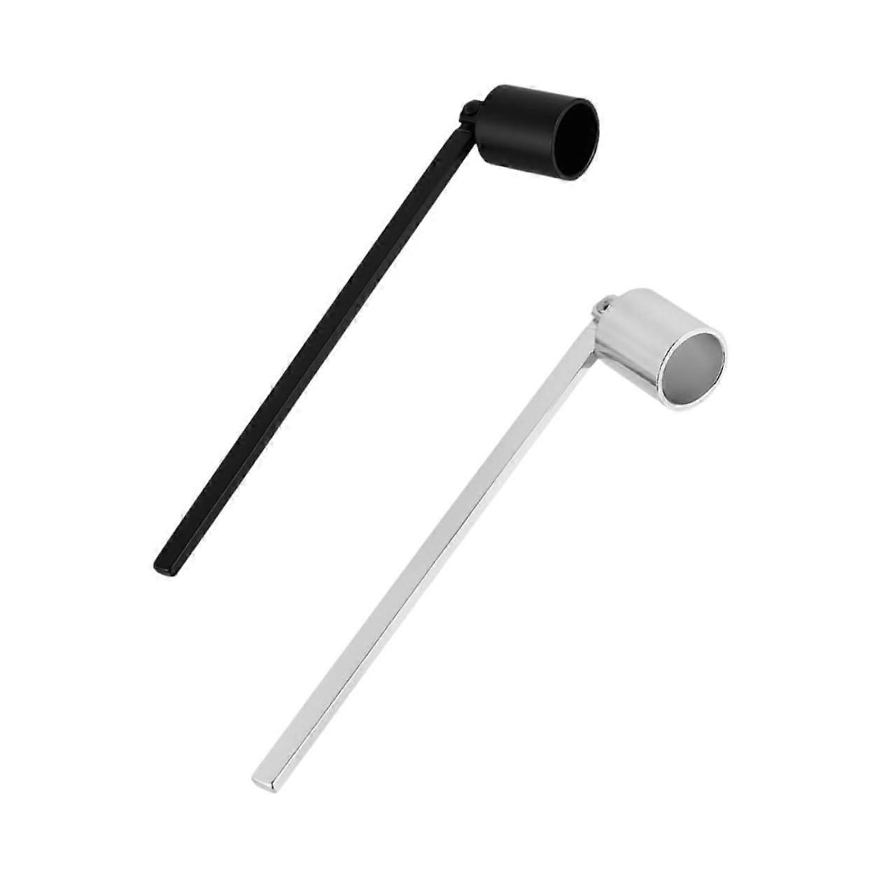 2 Pack Candle Snuffer Set Portable Alloy Wick Extinguishers for Aromatherapy and Home Decor