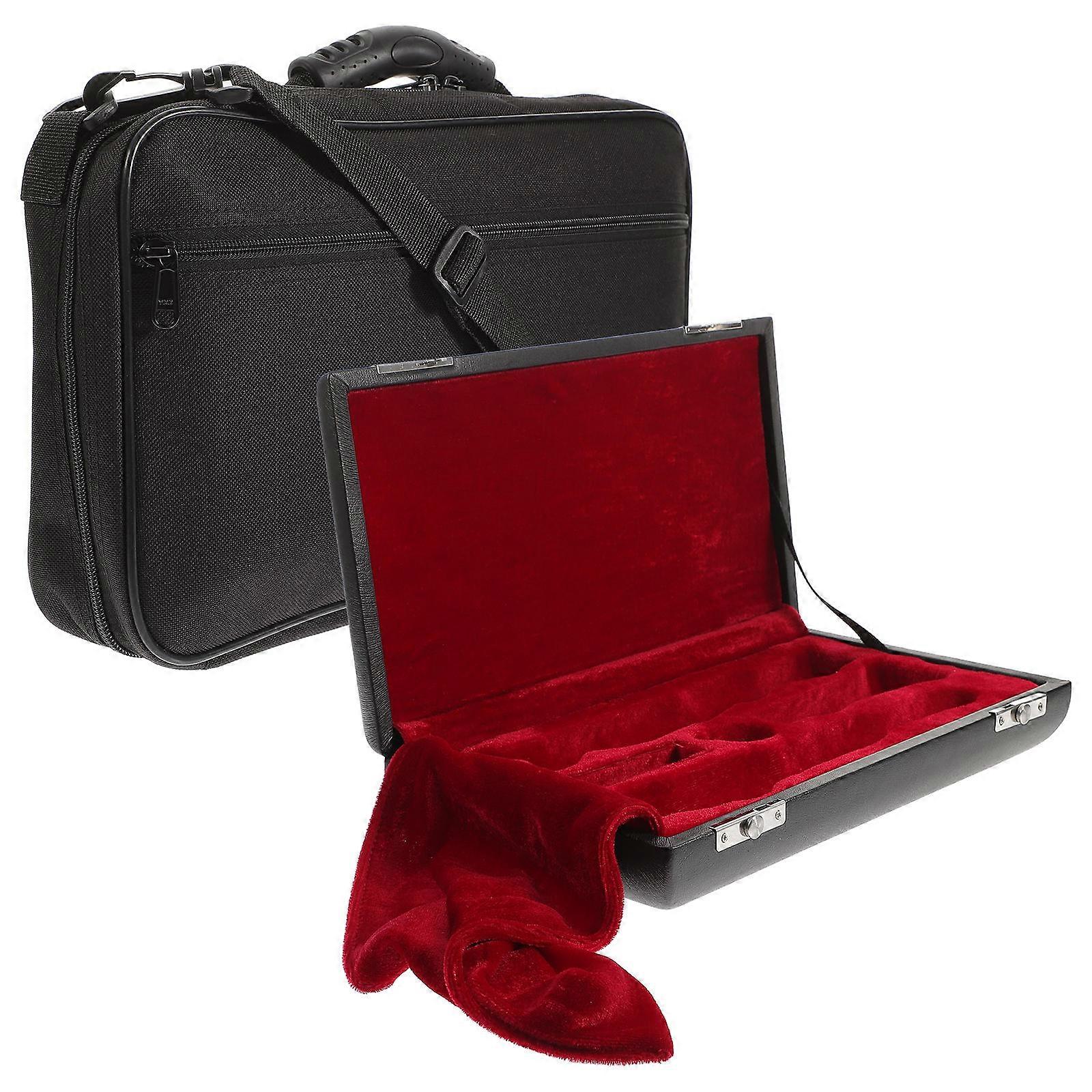 Oboe Storage Boxes for Carrying 1Set of Portable Oboe Cases and Bags Black