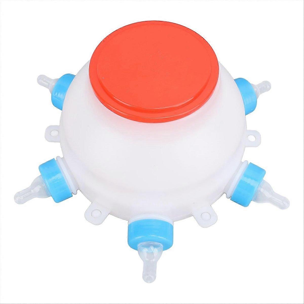 Lamb Feeding Bucket, Piglet Feeding Bottle with 6 Nipples