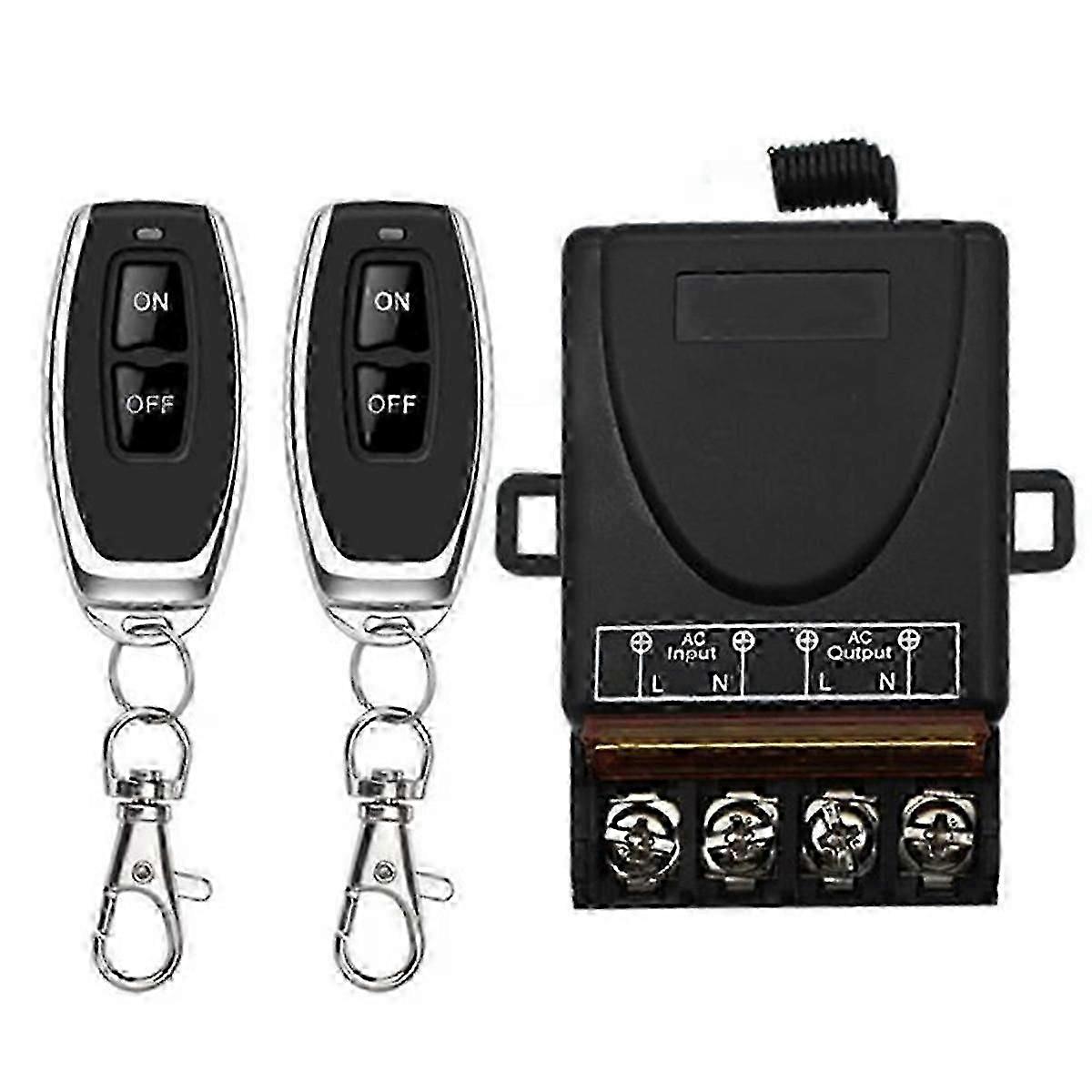 AC 220V 30A 1CH 433MHz Wireless Remote Control Switch RF Relay with Transmitter for Electrical