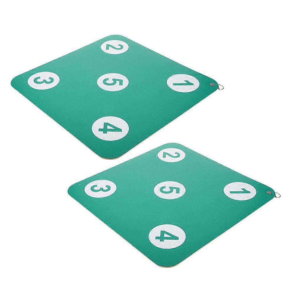 Fencing Target Square Tool for Training 4Pcs Dual Sided Rubber Dark Green