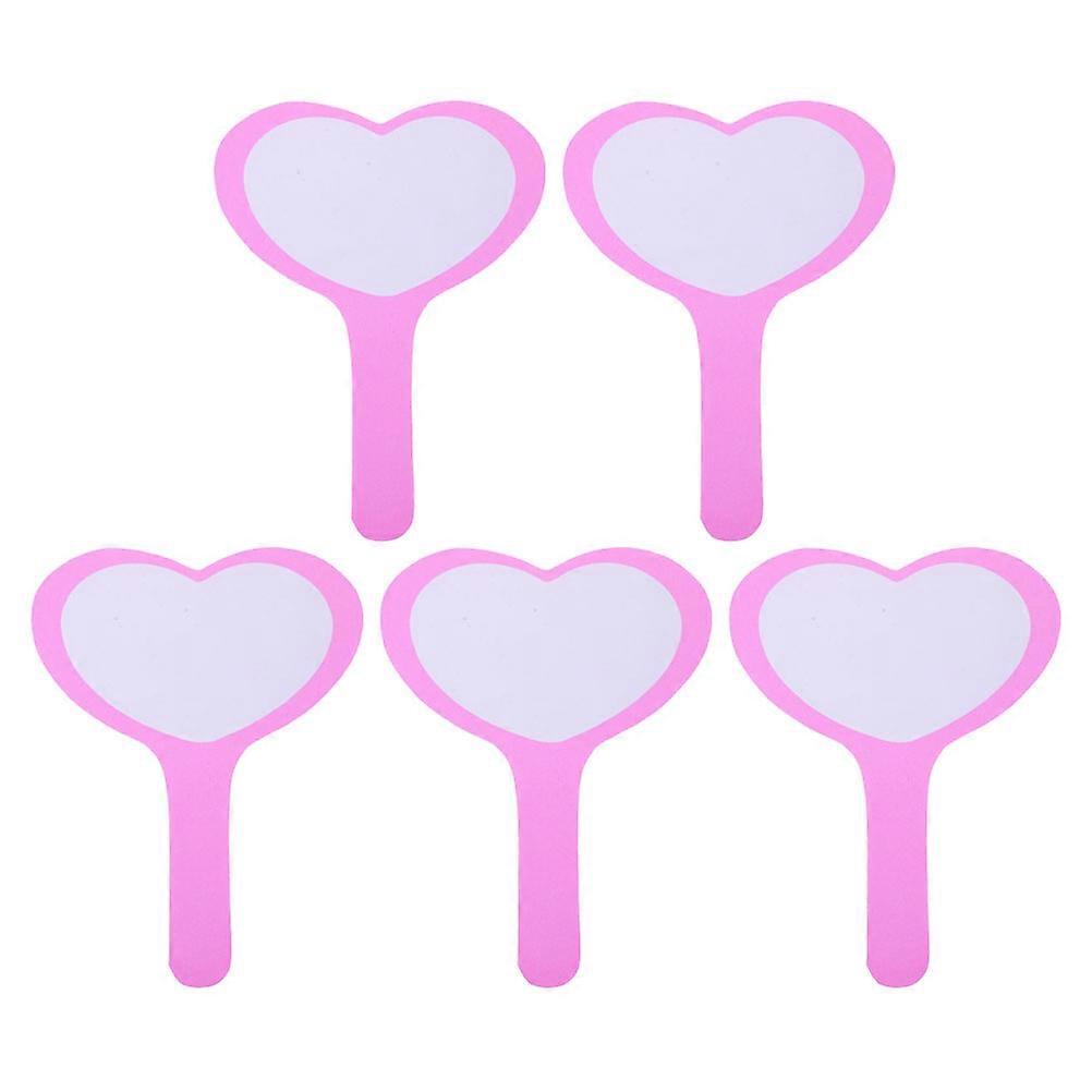 Handheld Dry Erase Paddle for DIY Voting and Scoring Rosy Foam Single Sided Board 5Pcs