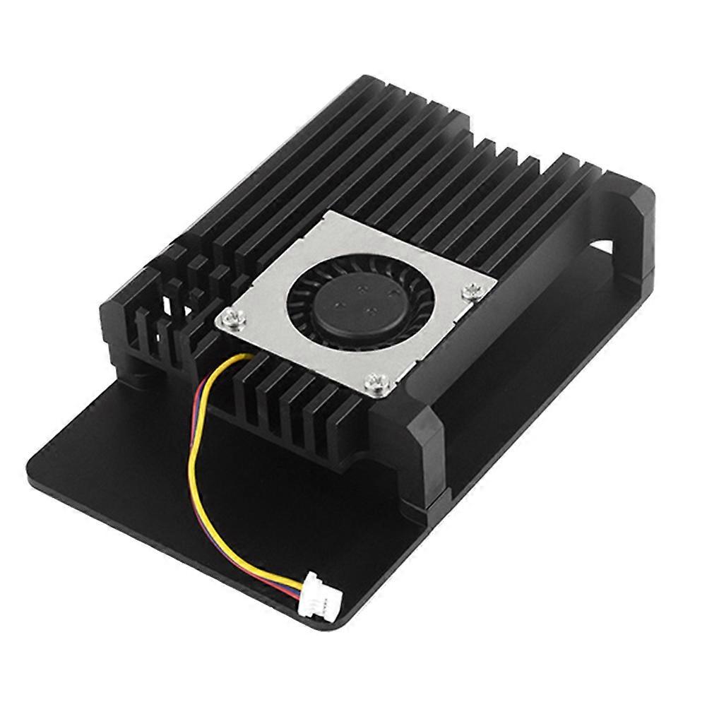 For Raspberry Pi 5 Case Shell with Cooling Fan Metal Armor Shell Enclosure for Pi 5