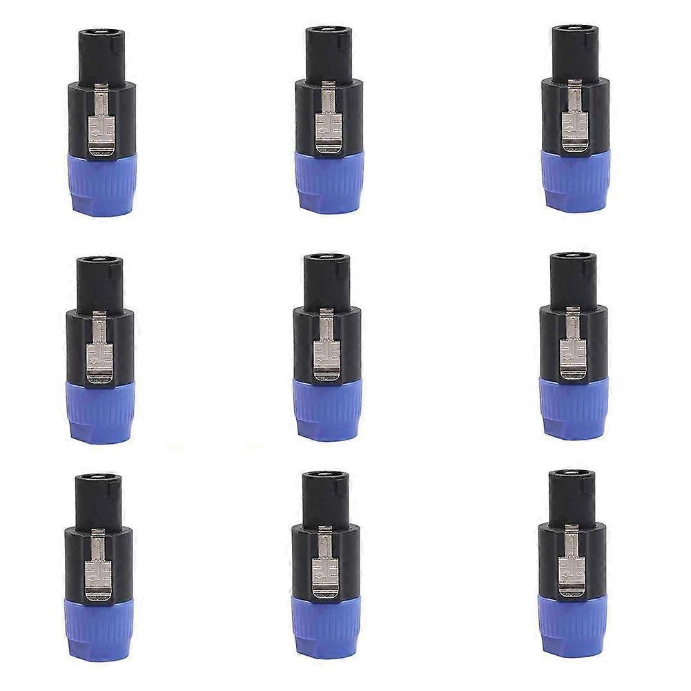 20Pcs 4-Pole 4Pin NL4FC Connector Ohm Plug Speaker Blue