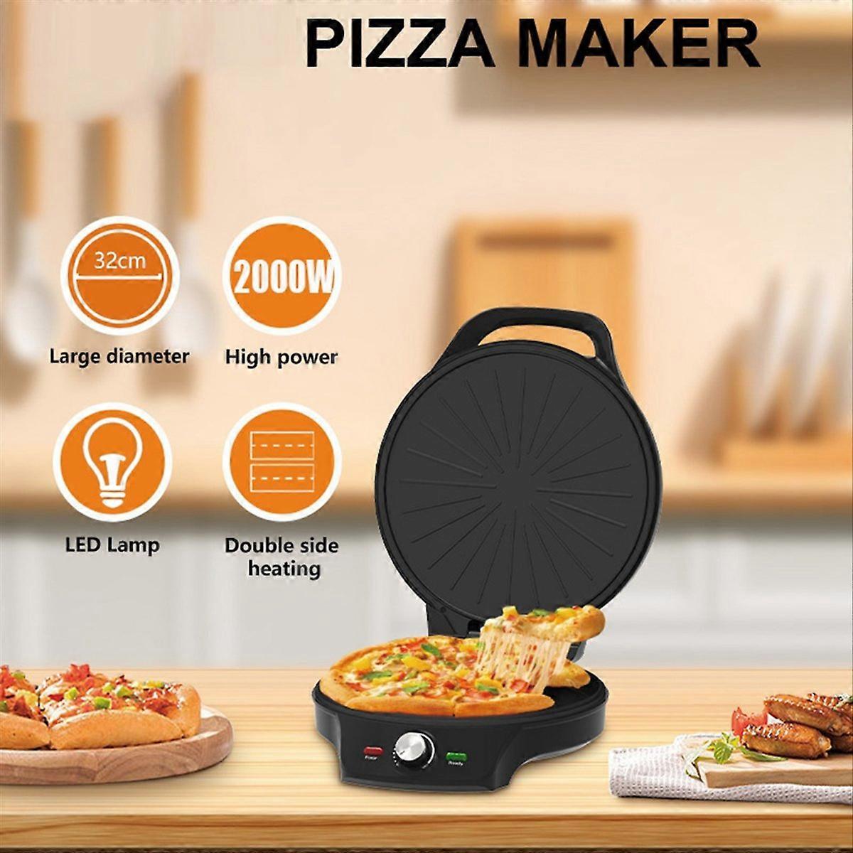 32cm Pizza Maker Breakfast Machine Non-Stick Sandwiches EU Plug