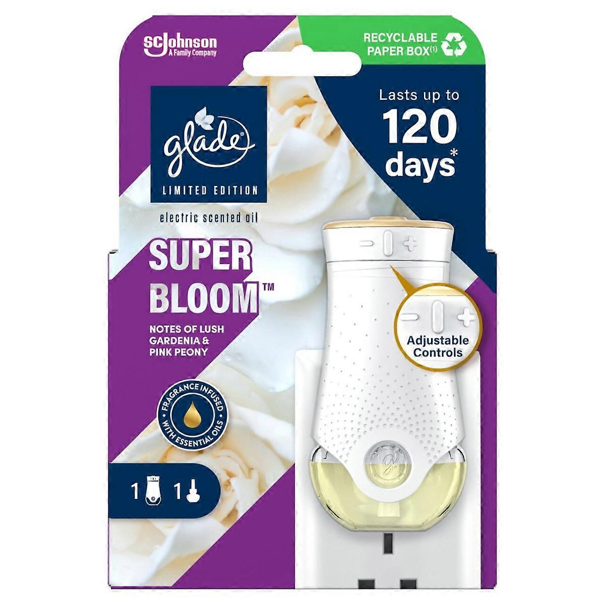Glade Electric Doftoljehållare & Plugin Refill - Super Bloom