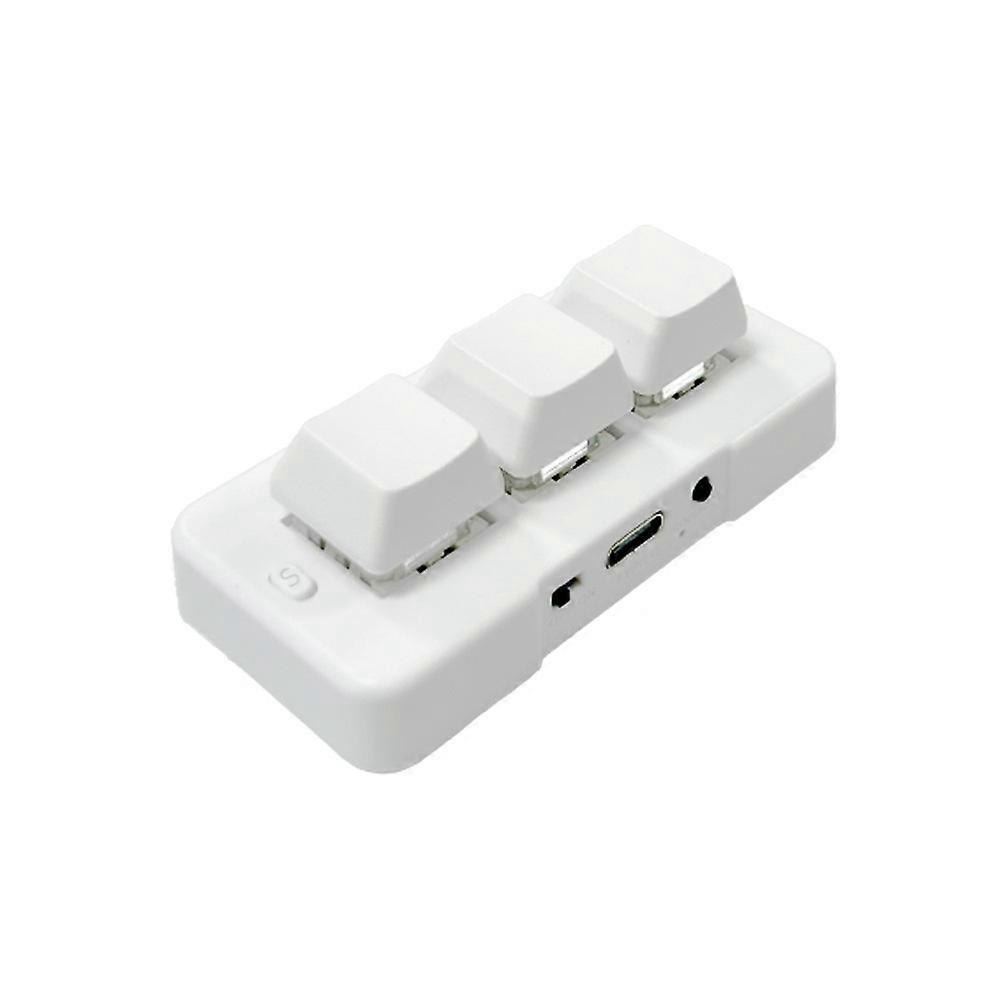 MK321BT 3-Key Mini Customized Mechanical Keyboard,White