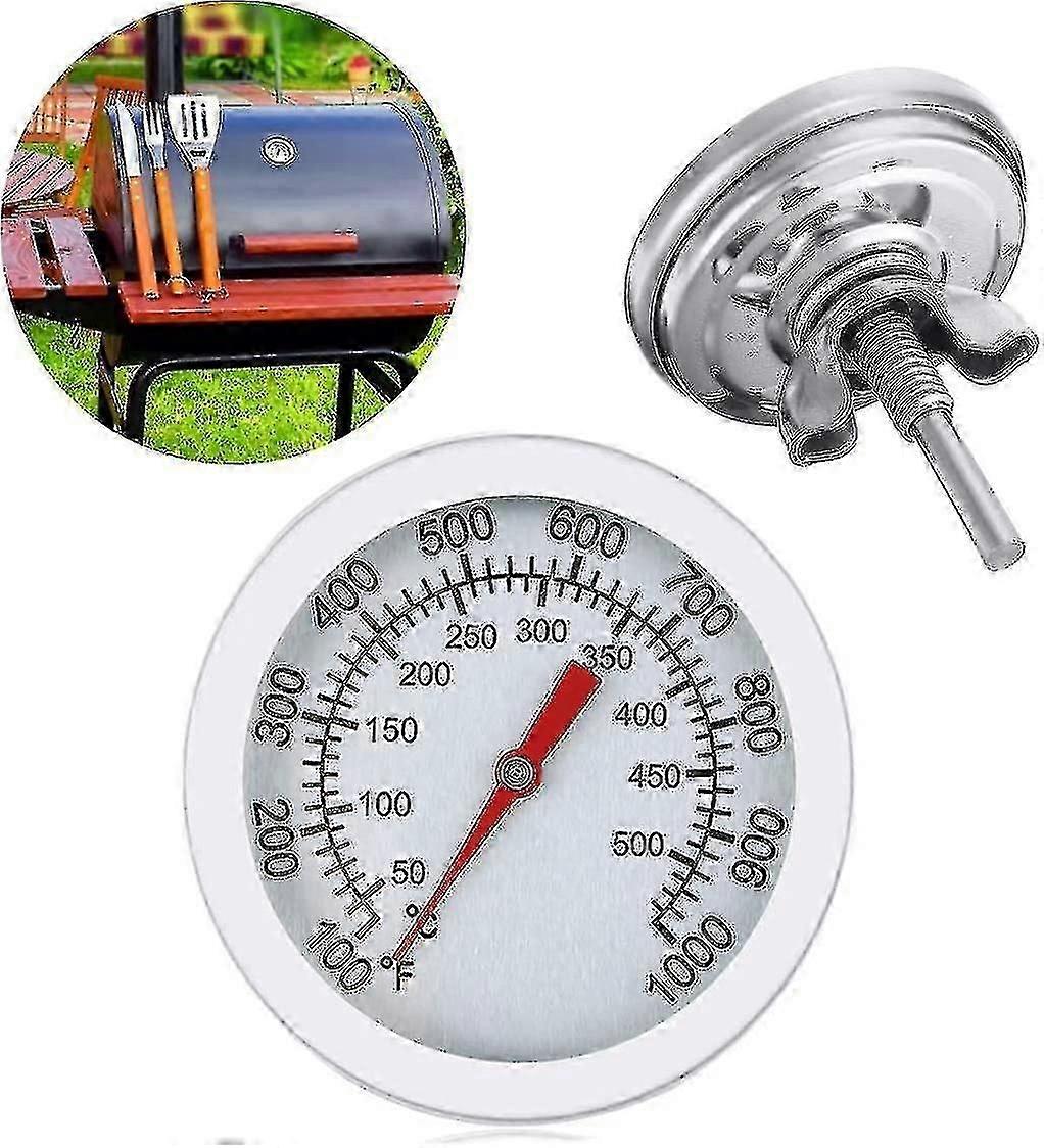 Rustfritt stål BBQ Termometer Griller Røykere Vogner