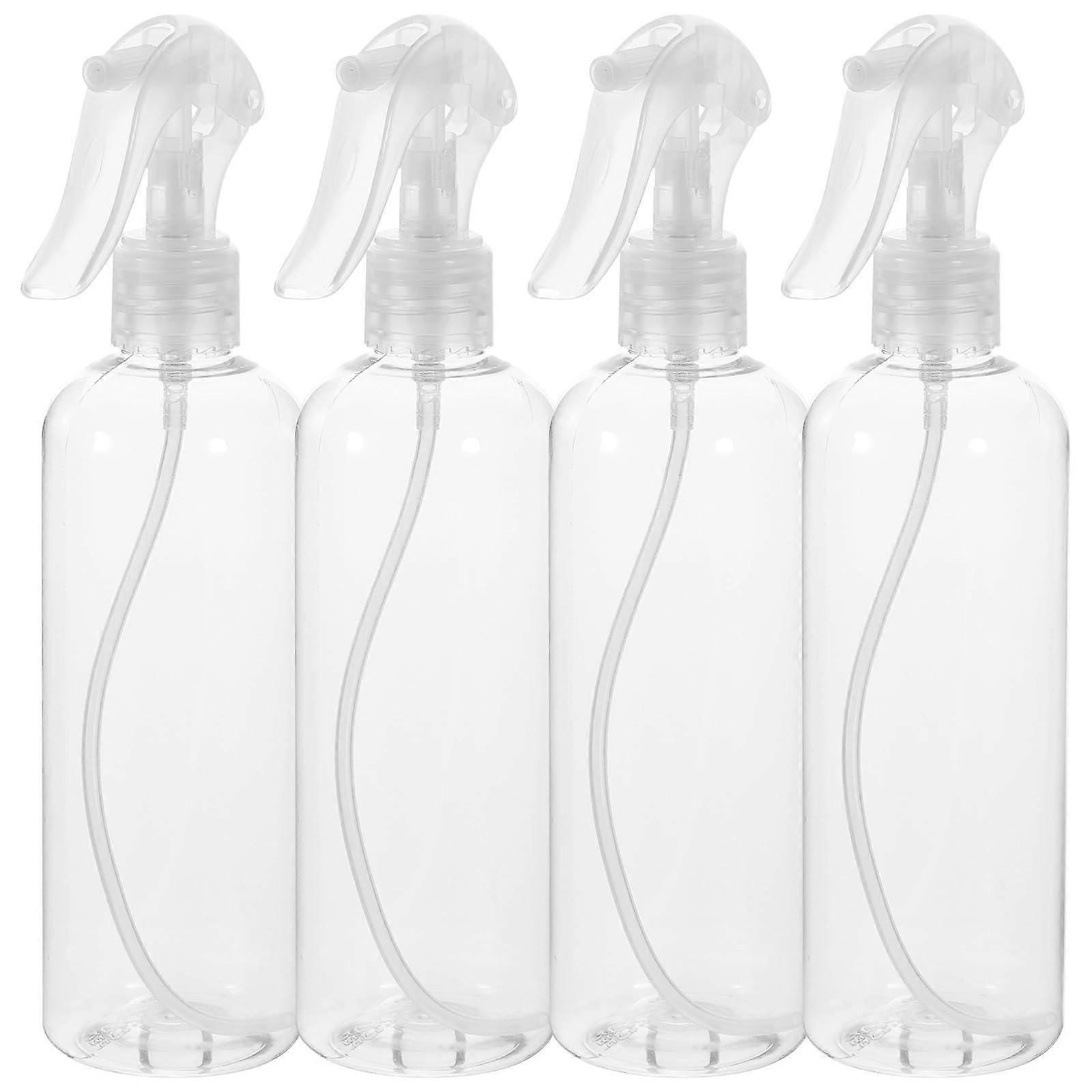 4pcs Travel Spray Bottles Transparent Fine Mist Refillable Cosmetic Containers for Skincare and Perfume
