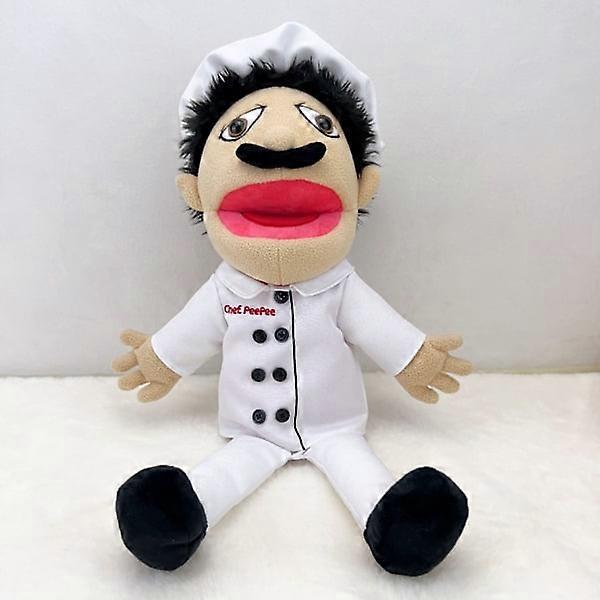 Hand puppets in stock, fun plush toys for boys, cloth puppets, jeffy finger puppet Chef PP