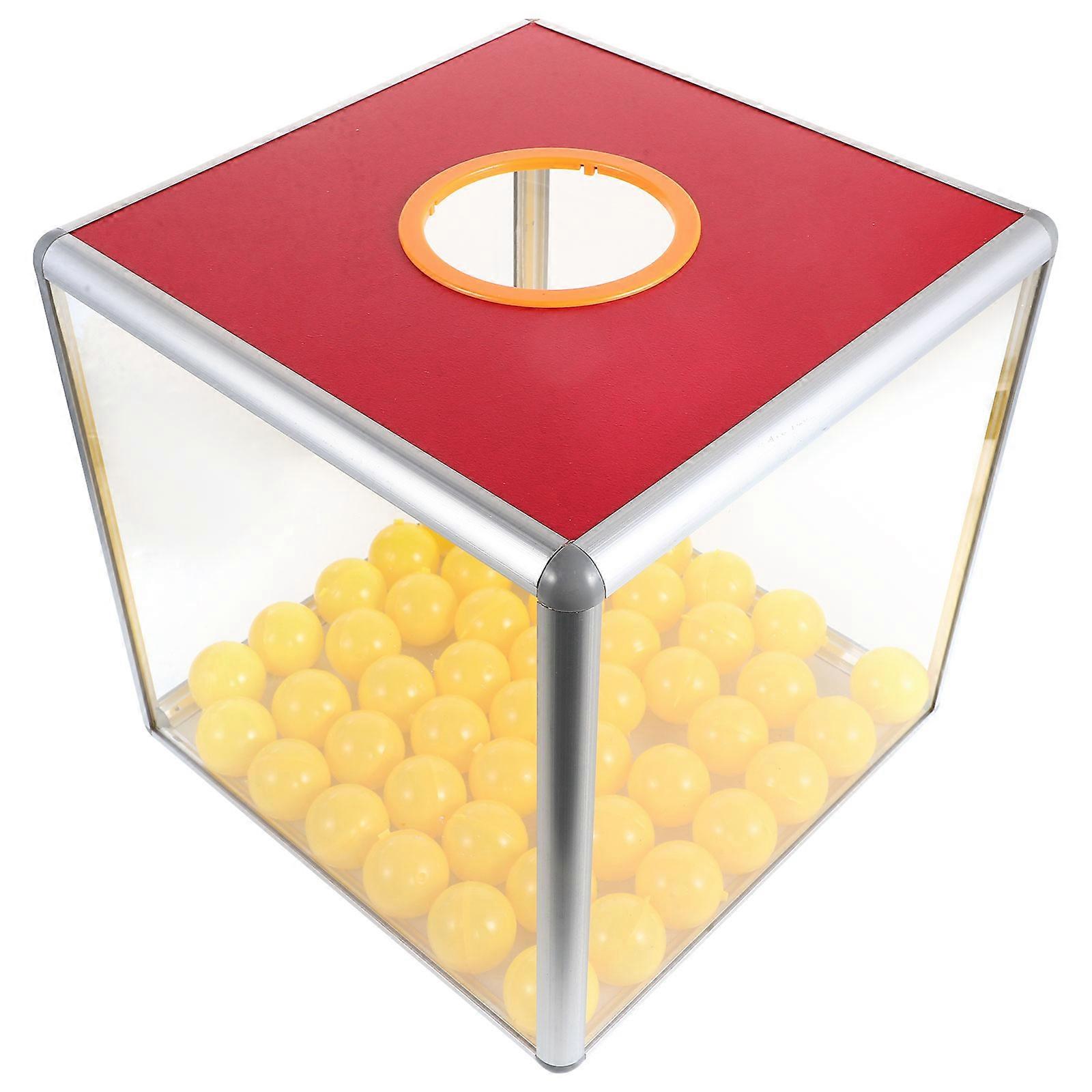 Raffle Ticket Box for Storage Use 1Set Transparent with Raffle Balls