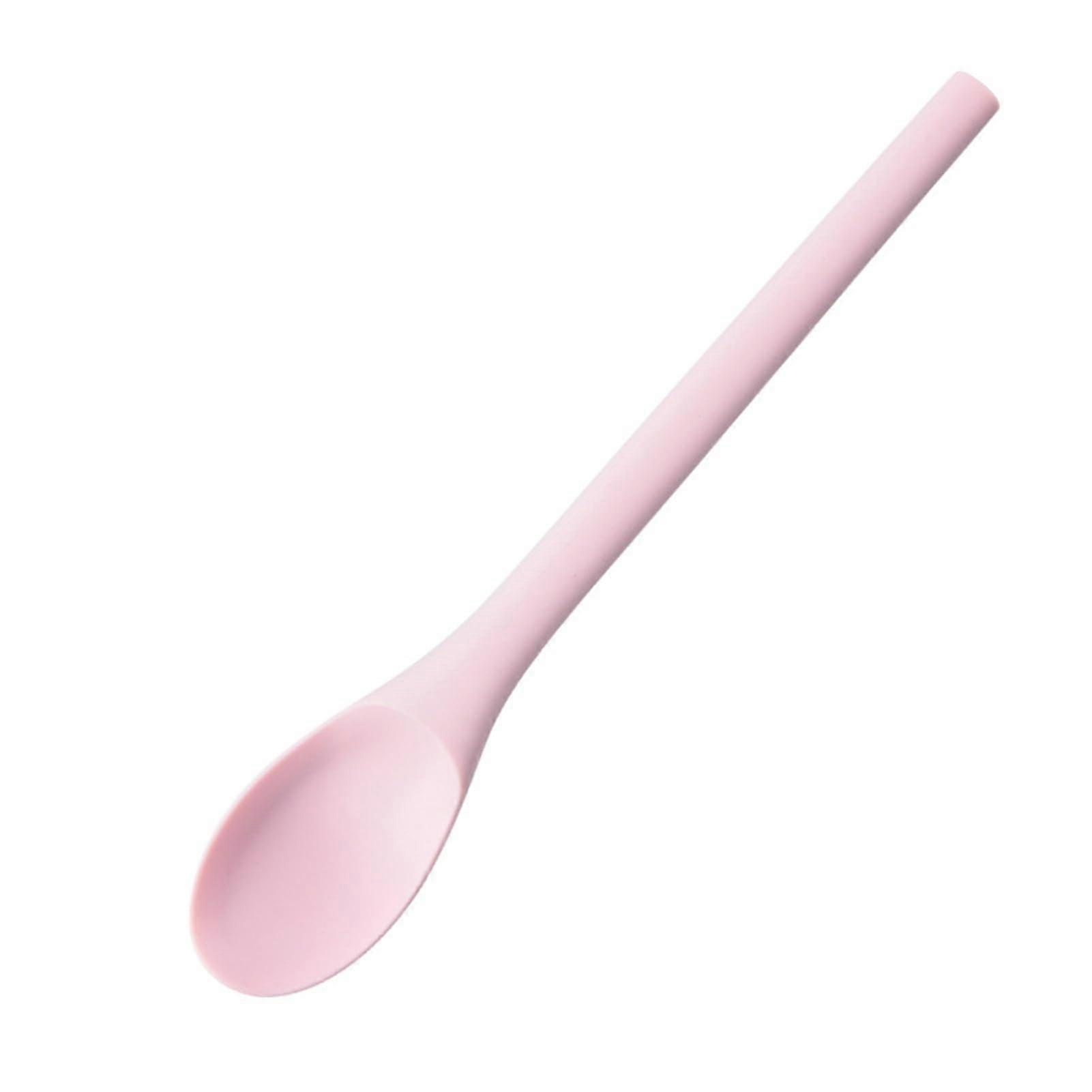 Silicone Soup Spoon and Bent Head Ice Cream Scoop, Long Handle, Heat Resistant, MultiPurpose