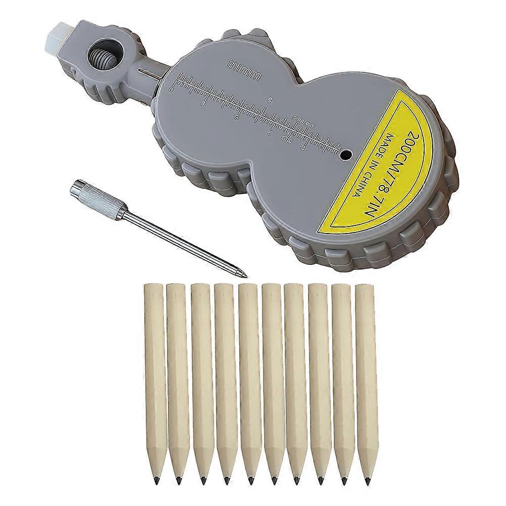 6.56 Ft Tape Measure Compass Geometry Tool with 10 Pencil,Rotating Tape Measure Beam Compass Drawing Tool