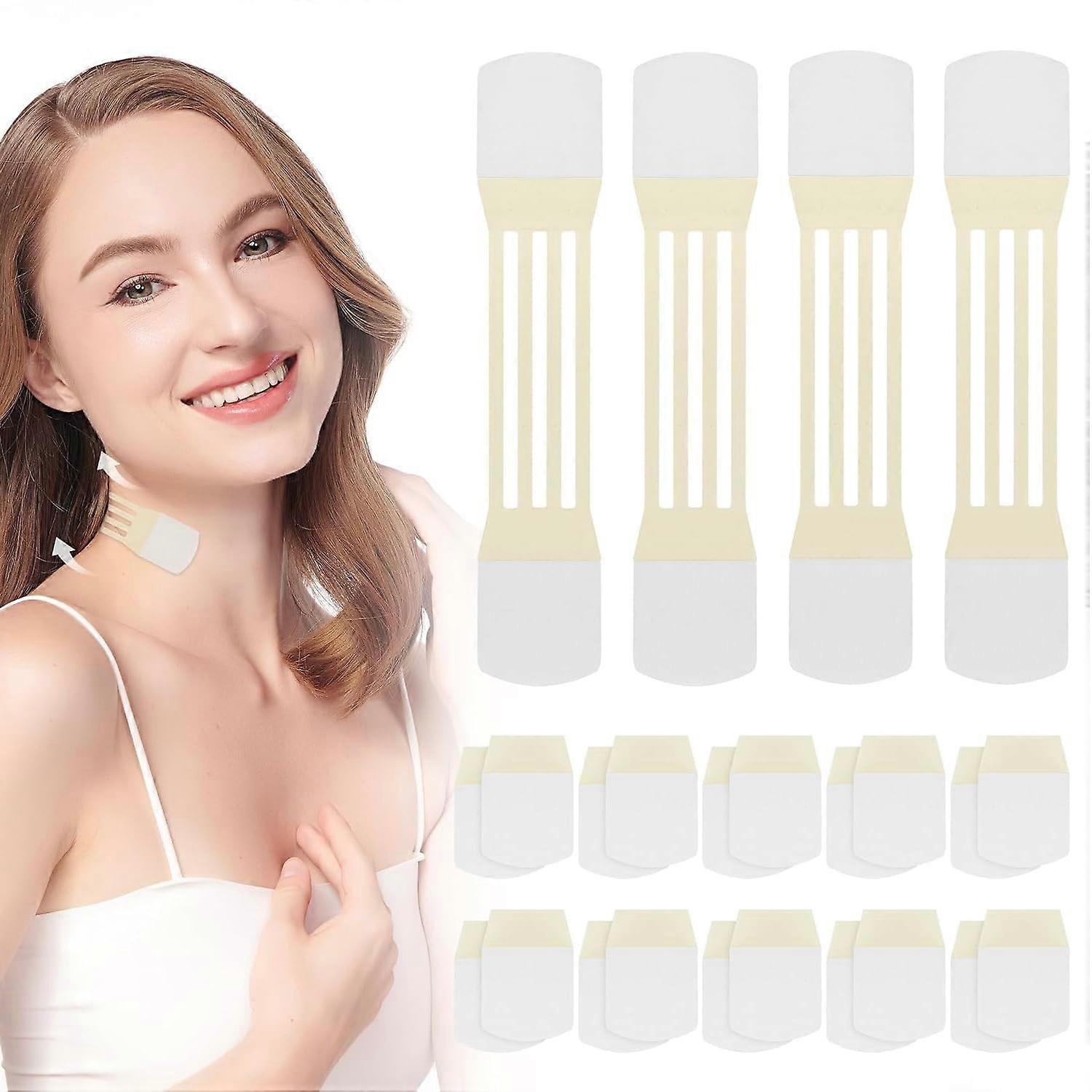 Neck Lift Tape 22PCS Invisible Waterproof Face Lifting for Wrinkles and Sagging Skin Reusable