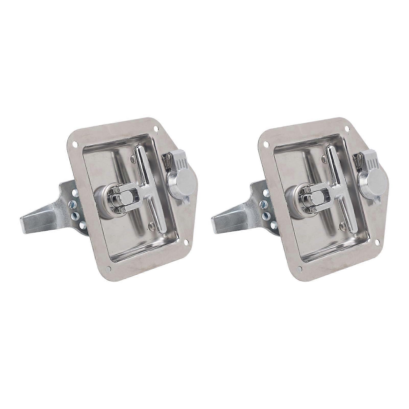 T Handle Toolbox Lock Folding Stainless Steel Latch with Weatherproof Gasket for RV Trailer Truck