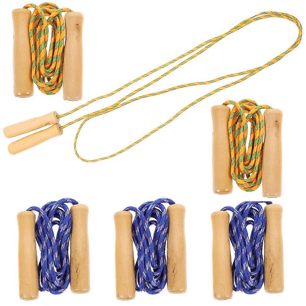 Exercise loss Jump Rope with Wood Handle 24Pcs Assorted Color