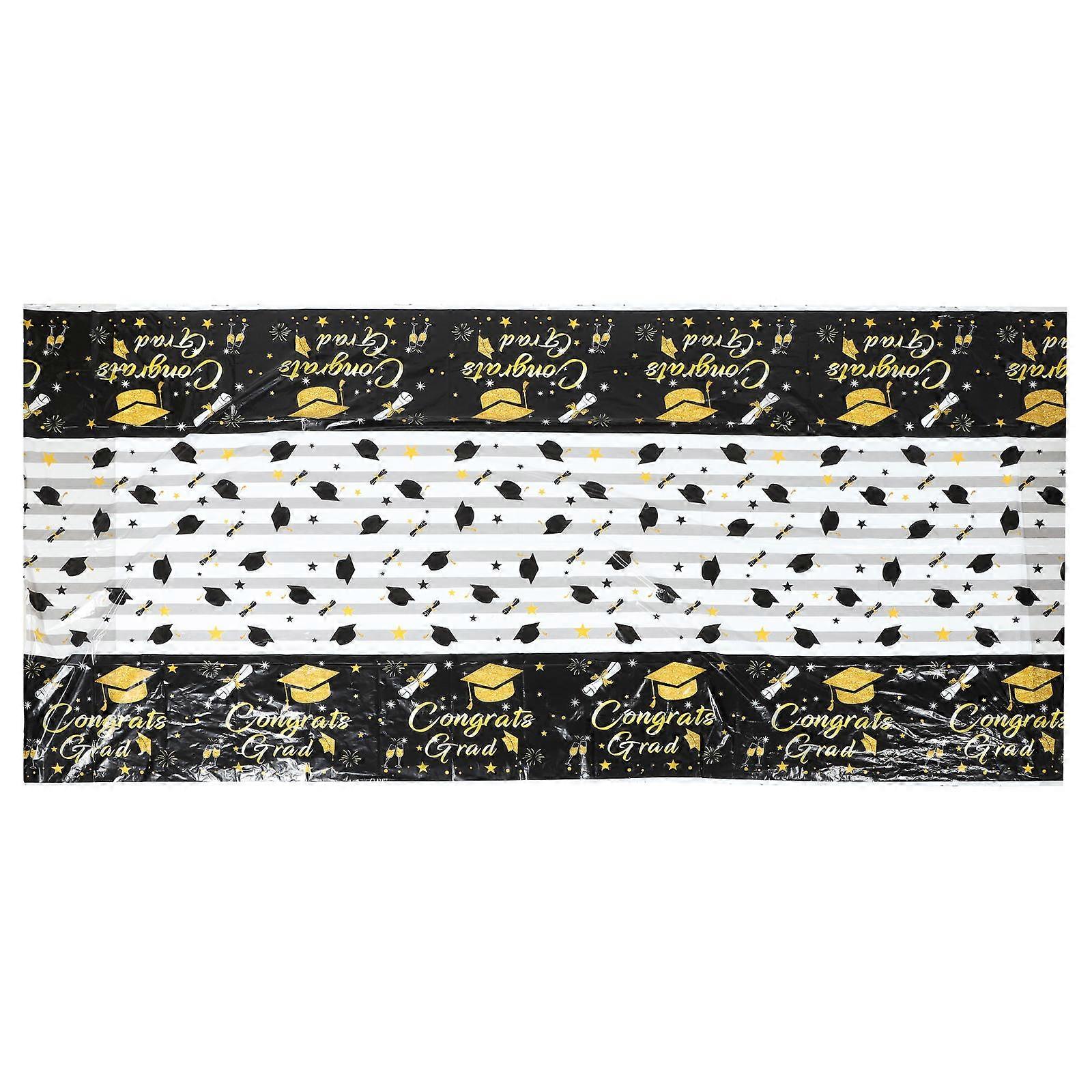 Graduation Theme Table Cover Disposable Tablecloth for Party