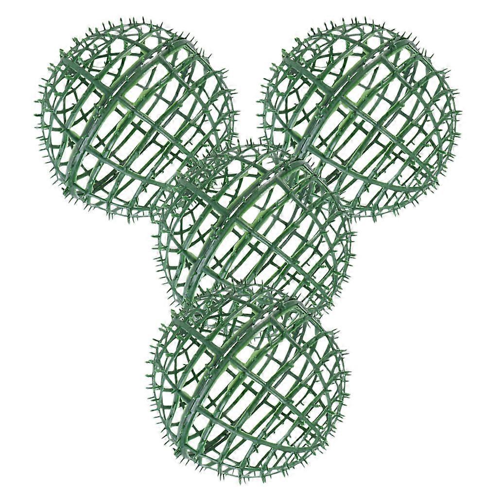 Decorative Flower Frame Plastic Flower Arrangement Rack for 4Pcs Use