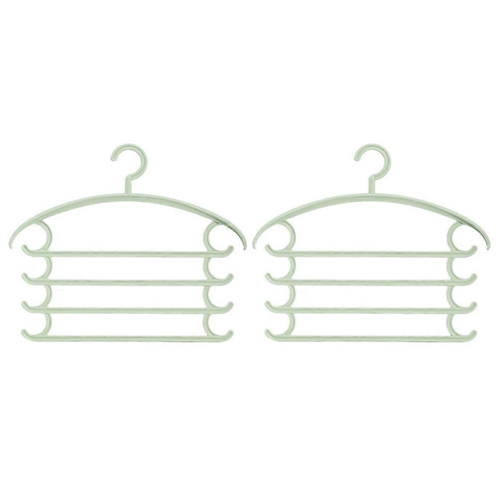Pant Hangers Space Saving Multi-Functional Clothes Hanger Personal Garments Plastic Ergonomic Design 2Set
