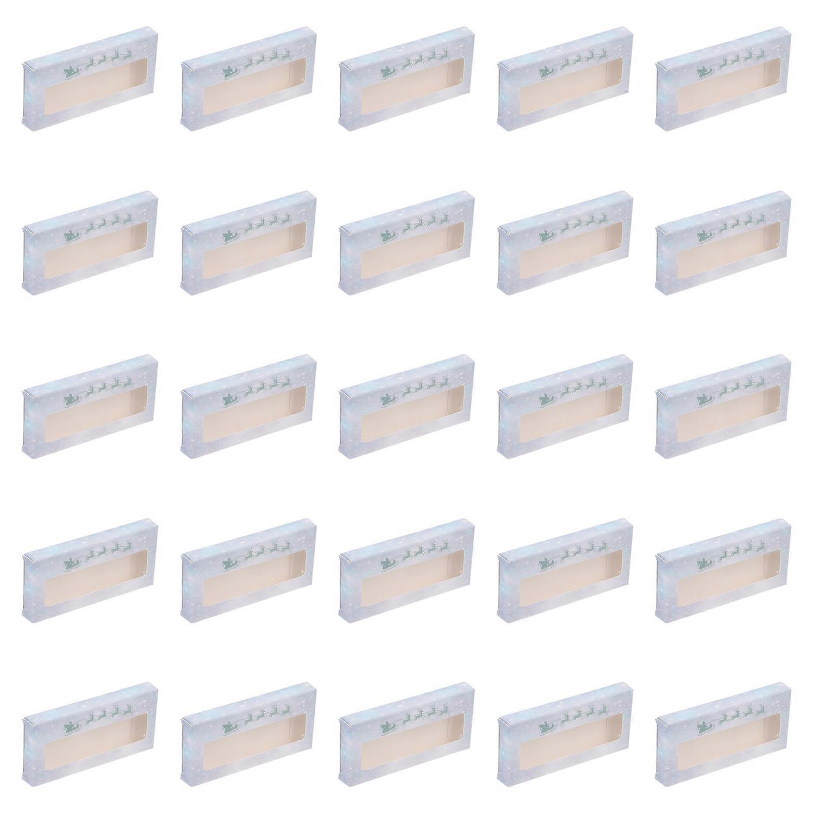 Christmas False Eyelashes Paper Eyelash Boxes for Storage Use 25Pcs
