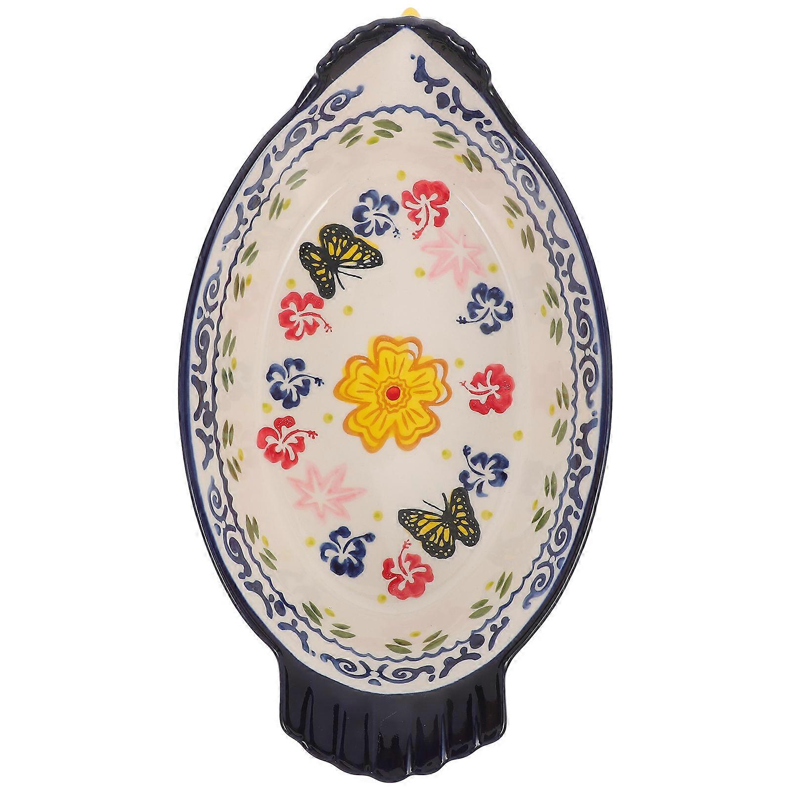 Double Handle Ceramic Baking Dish for Roasting Pan Bakeware Non-Stick