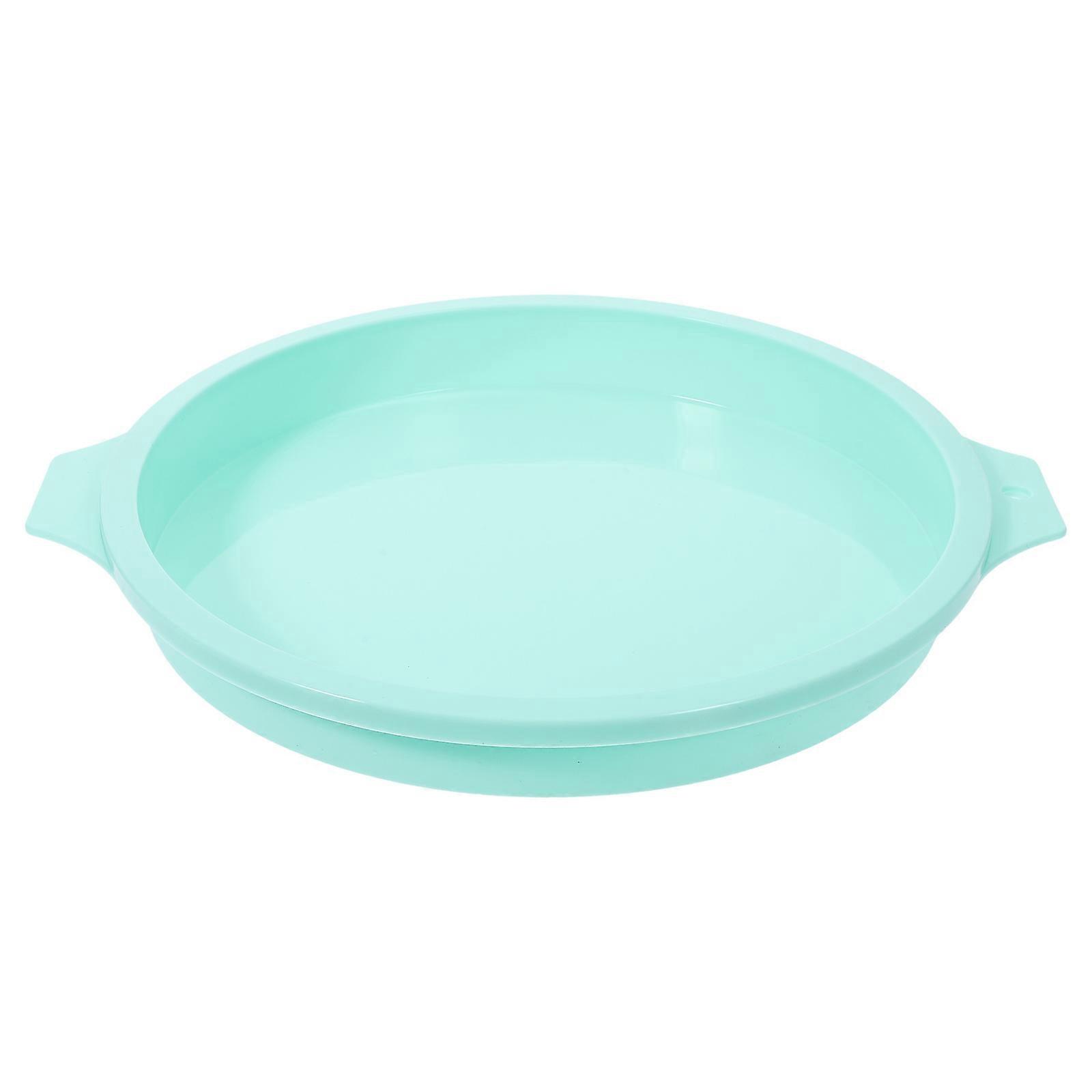 Green Round Silicone Cake Pan Mold for Baking Kitchen Use