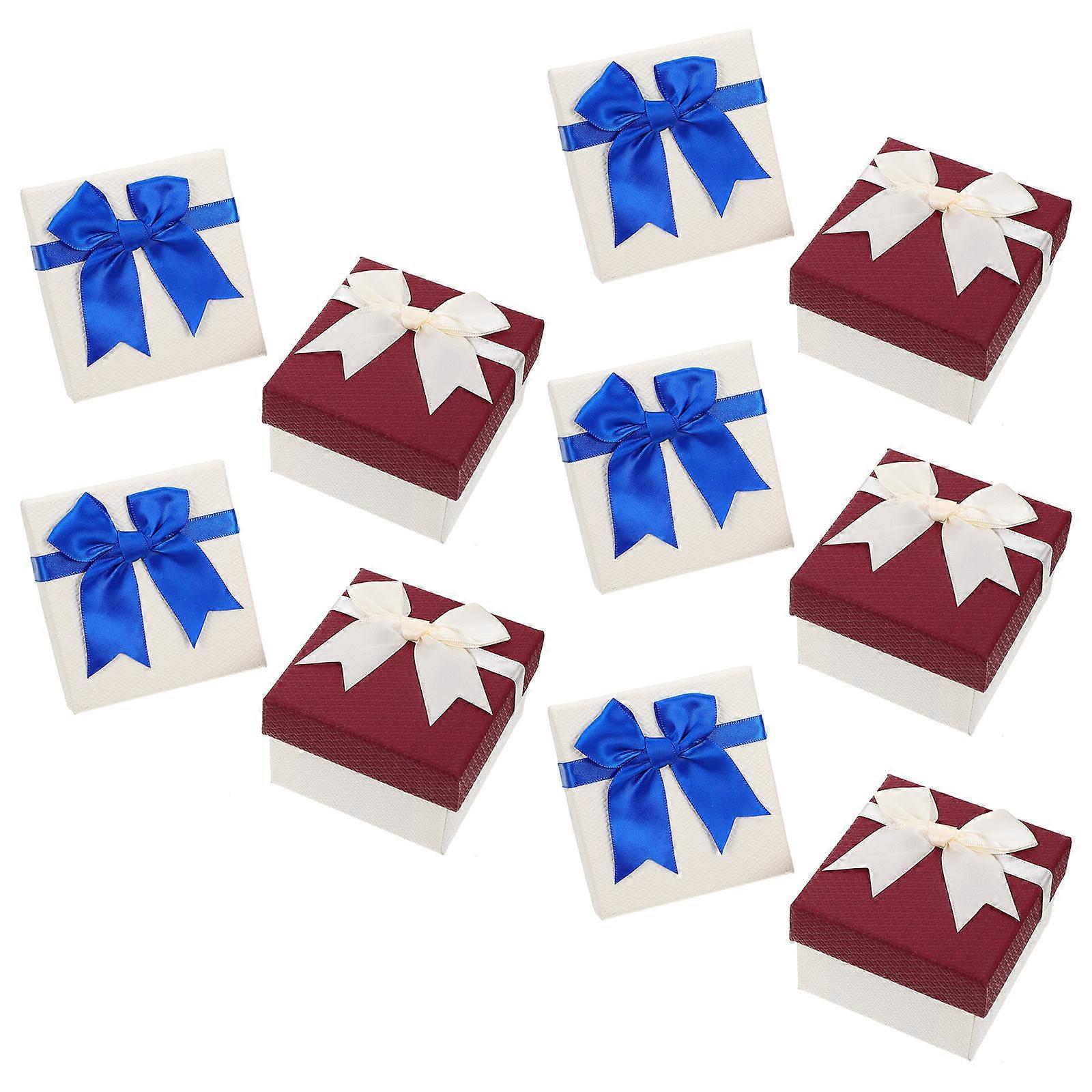 Watch Jewelry Box Delicate Packaging Boxes for Storage Use 10Pcs