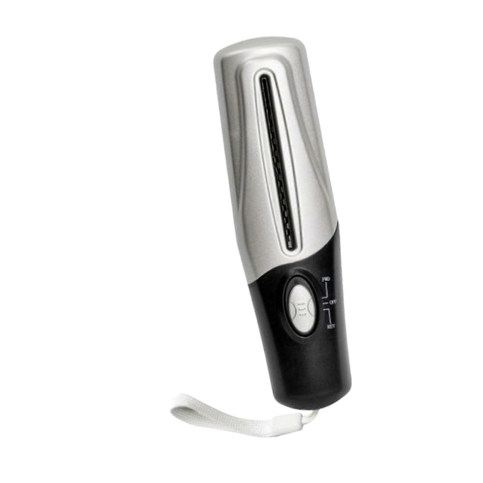 Mini destructeur de documents électrique portable et facile à utiliser, alimenté par USB et batterie, pour une destruction sécurisée de documents à domicile ou au bureau (argenté).