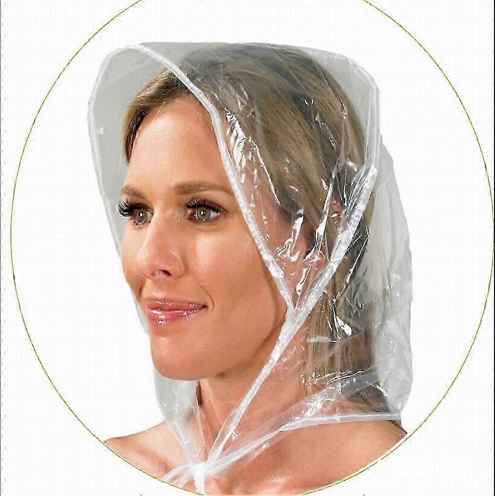 PE plast engangs regnhette gjennomsiktig regnhette dusjhette