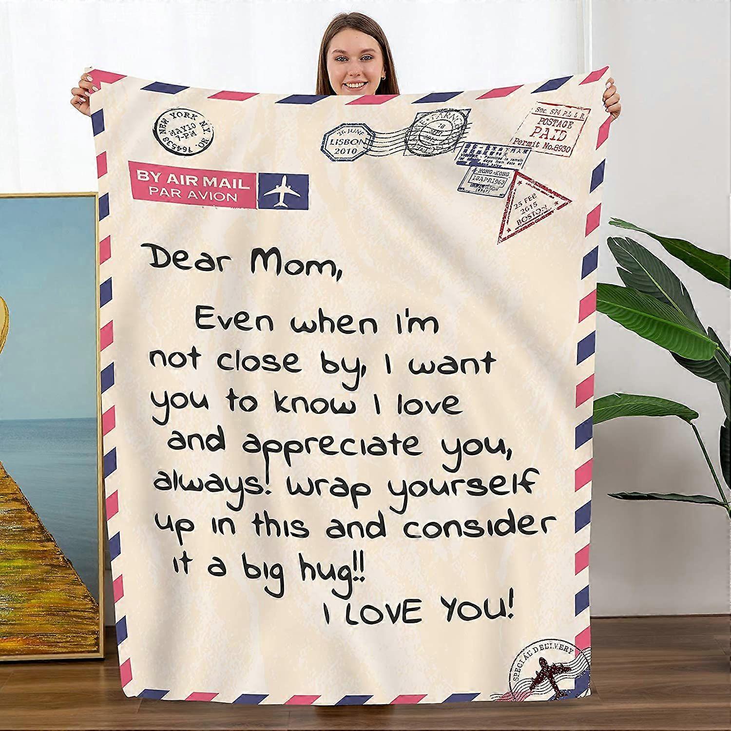 Throw Blanket to My Mom from Daughter Son
