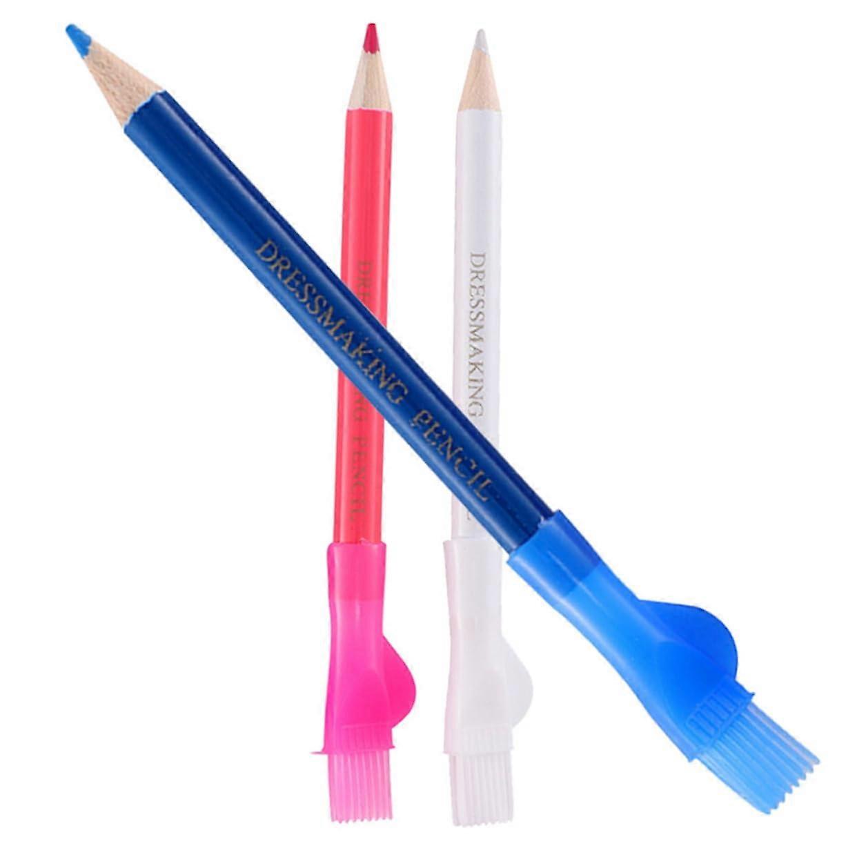 3pcs Fabric Marker Pens Thick Tip Tailor Chalk for Sewing DIY Garment Marking