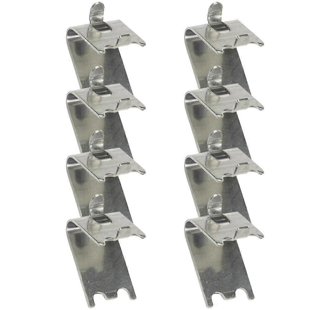 Stainless Steel Refrigerator Shelf Support Clips RustResistant Easy Install 4x3cm Silver 3pcs