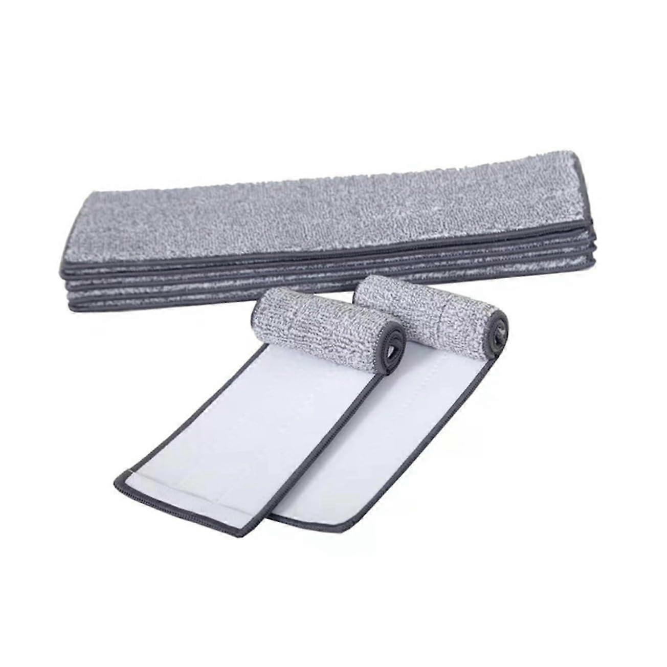 5pcs Microfiber Mop Replacement Pads  Absorbency Washable Refills for Floors Walls Grey
