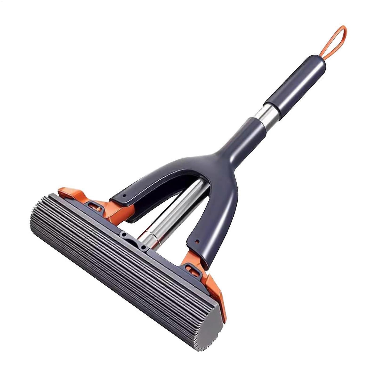 Sponge Mop Self Squeeze Roller with  Absorption for Tile Glass Bathroom and Window Cleaning