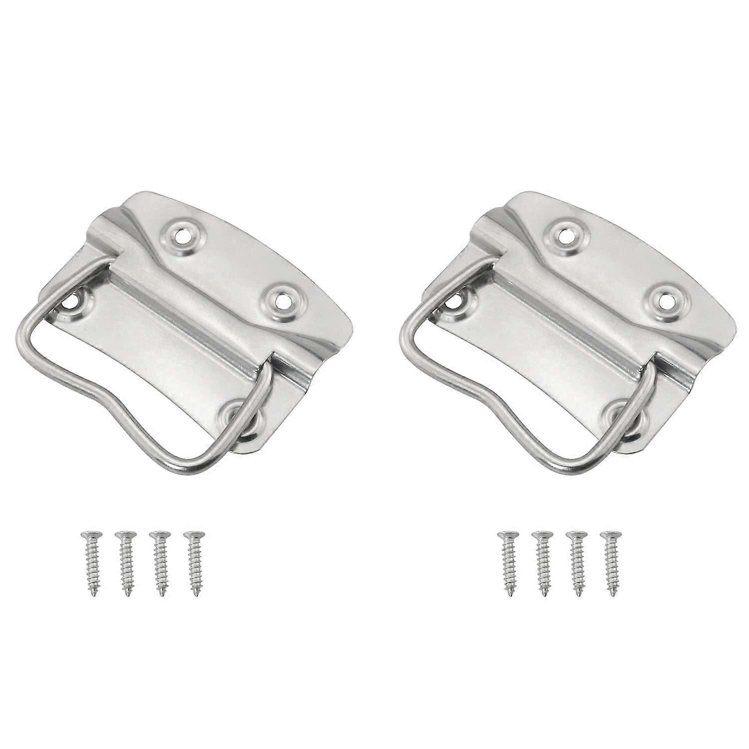 Chest Pull Handle 2PCS 201 Stainless Steel CorrosionResistant Ring Pull for Toolbox Cabinet Drawer Box