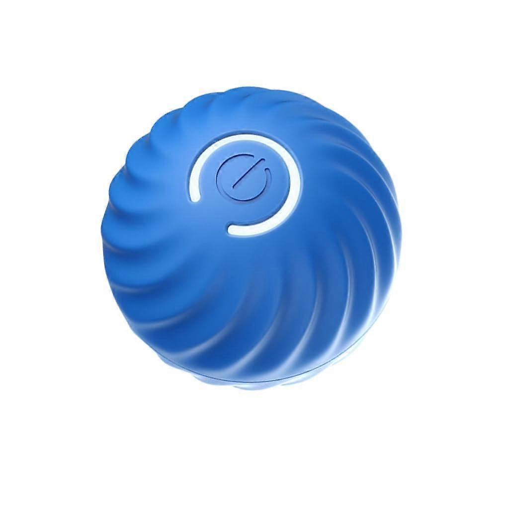 Interactive Dog Ball with Dual Play Modes, Durable TPR SelfMoving Design for Active Pets, Blue