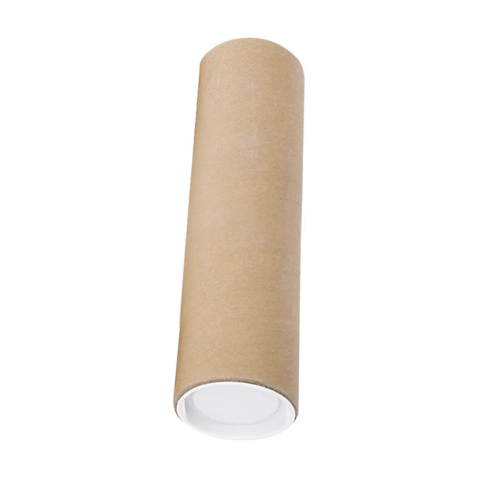 15.7 Inch Cardboard Poster Tube with Secure End Caps for Damage Artwork Mailing