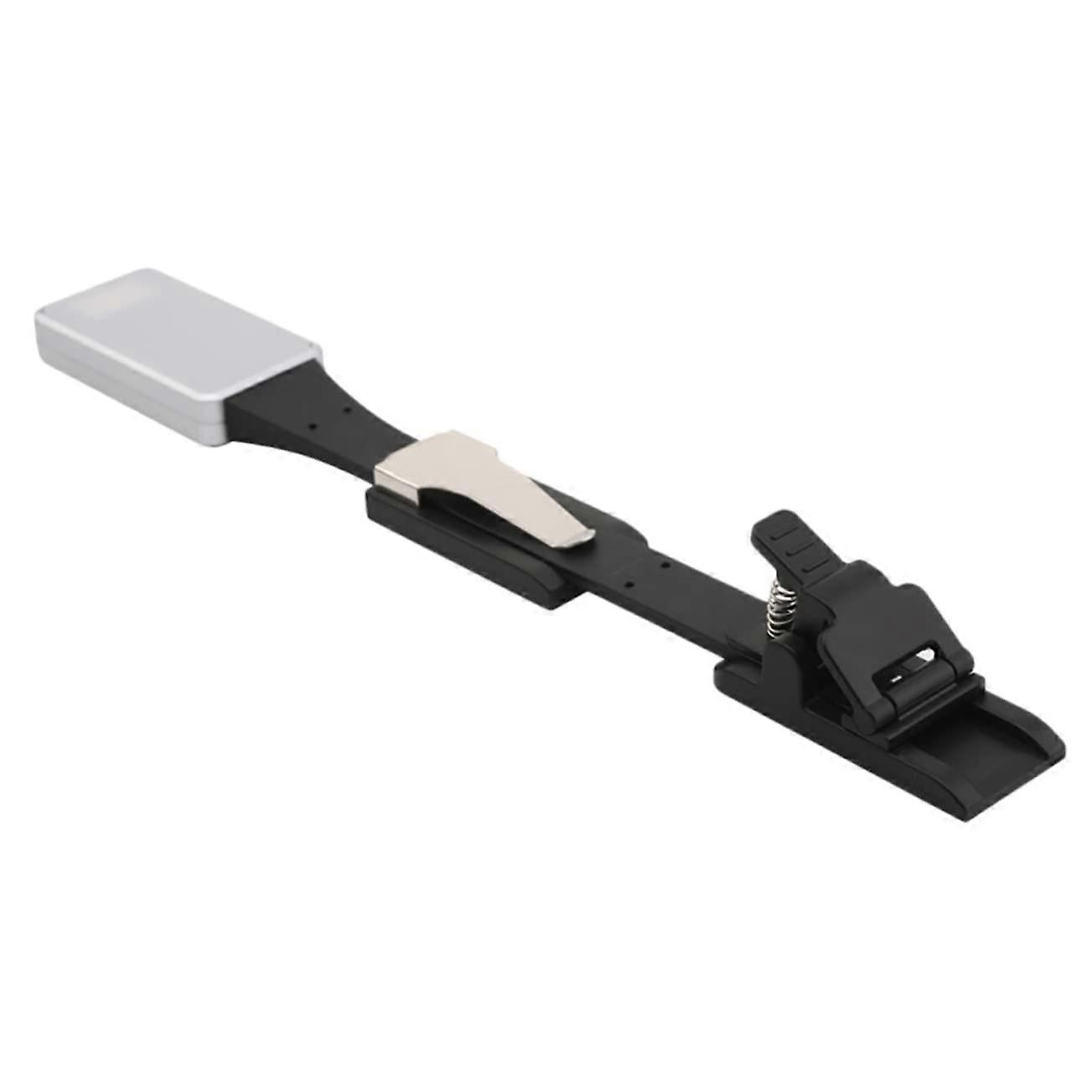 Rechargeable Book Light with Magnetic Double Clip, Adjustable Brightness, USB LED Reading Lamp