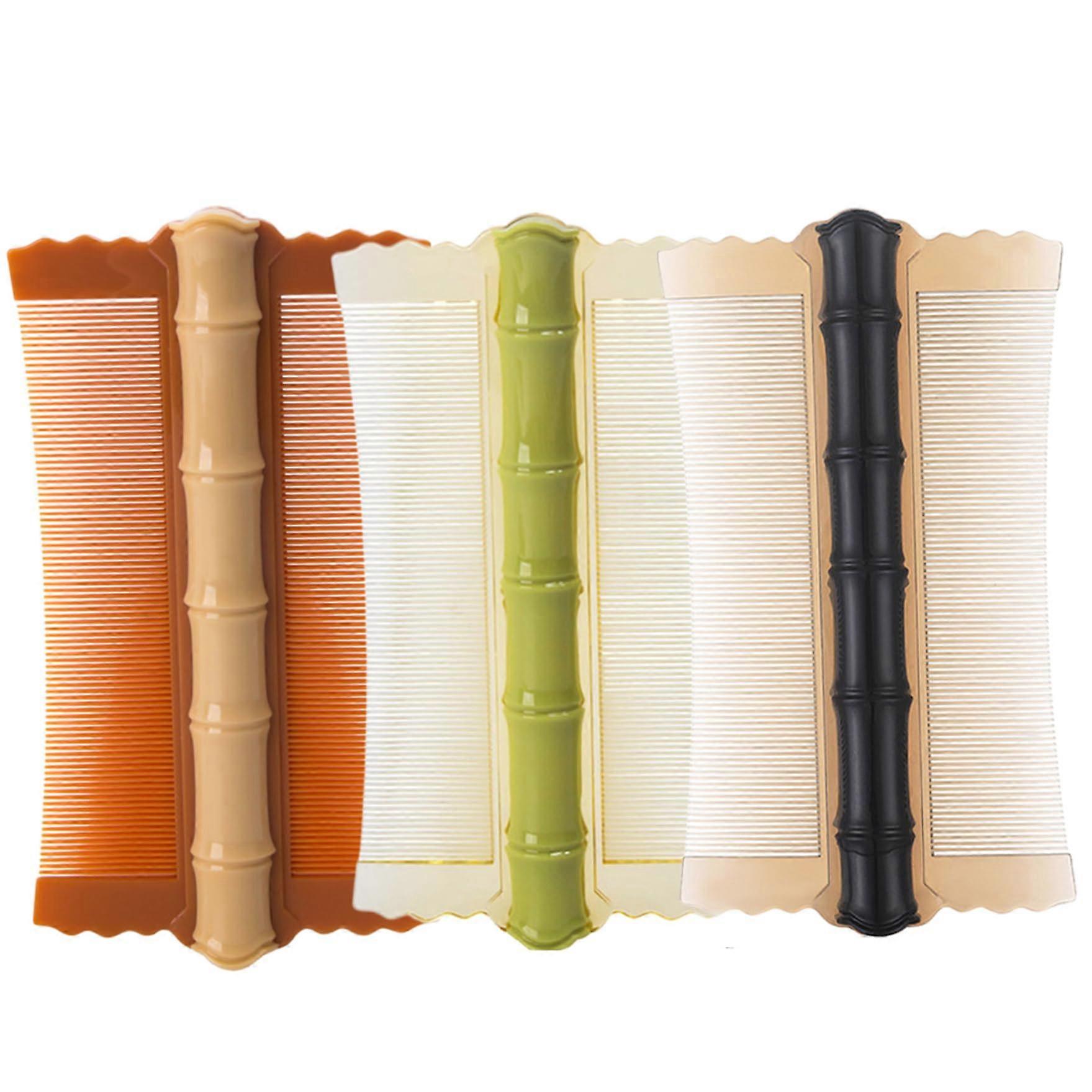 3pcs Double Sided Lice and Dandruff Comb Set with DualSided Teeth Ergonomic Grip MultiColor