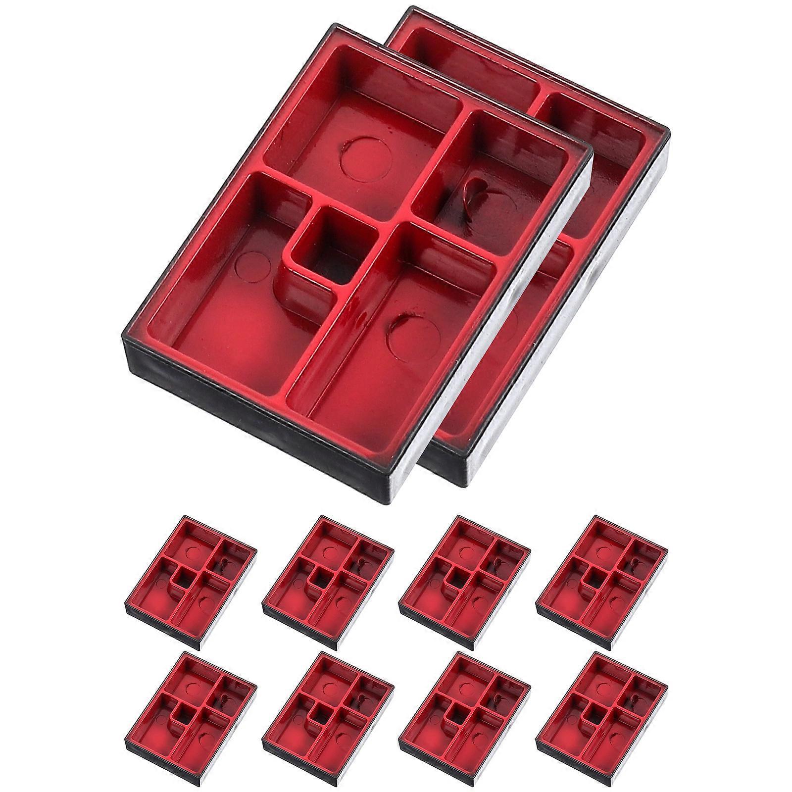 Mini Flan Plates Miniature Tableware For Kitchen Props And Dinner Plates Assorted .7X4.3cm 10Pcs