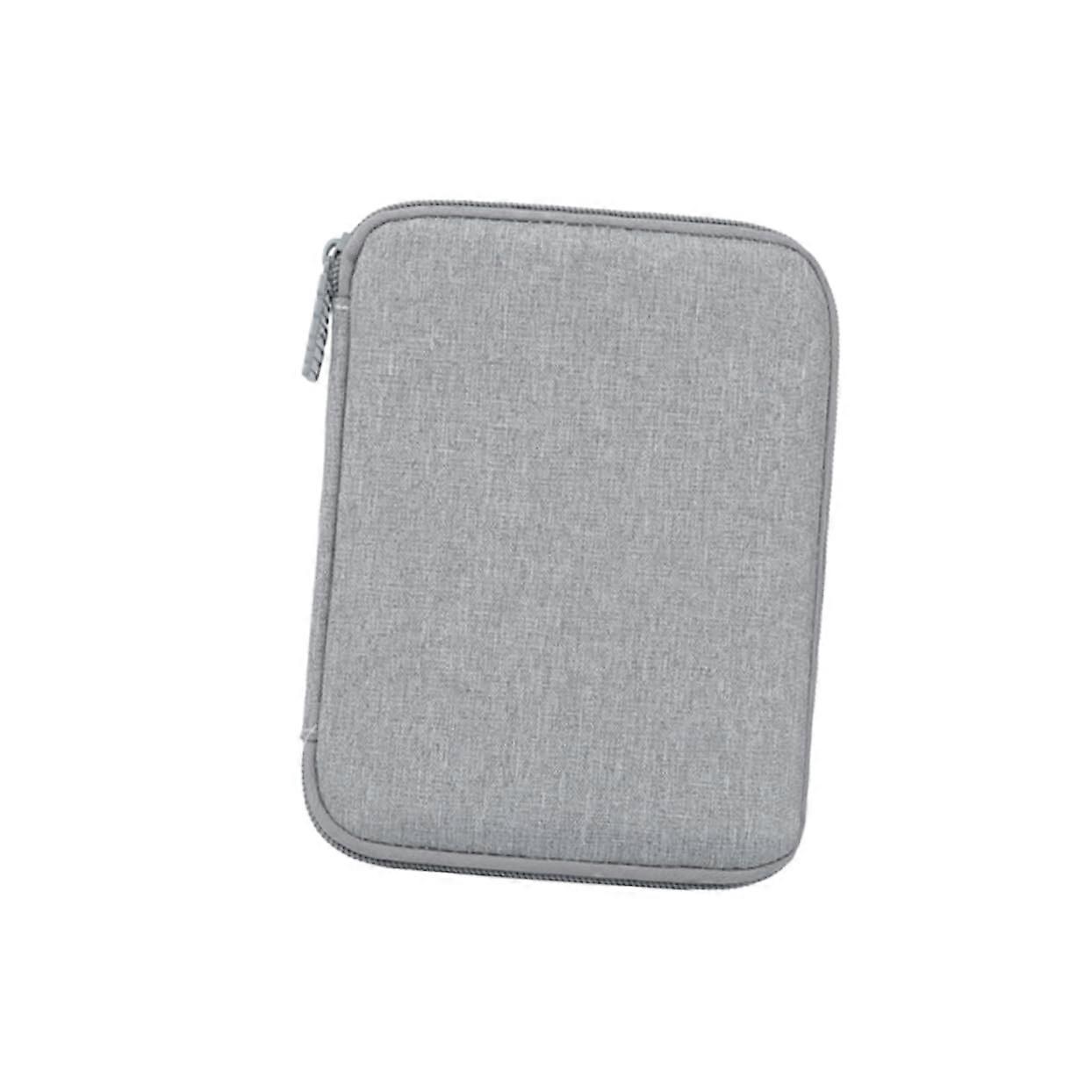 Electronics Organizer with Multiple Storage Compartments, Travel Cable Organizer Pouch, Grey